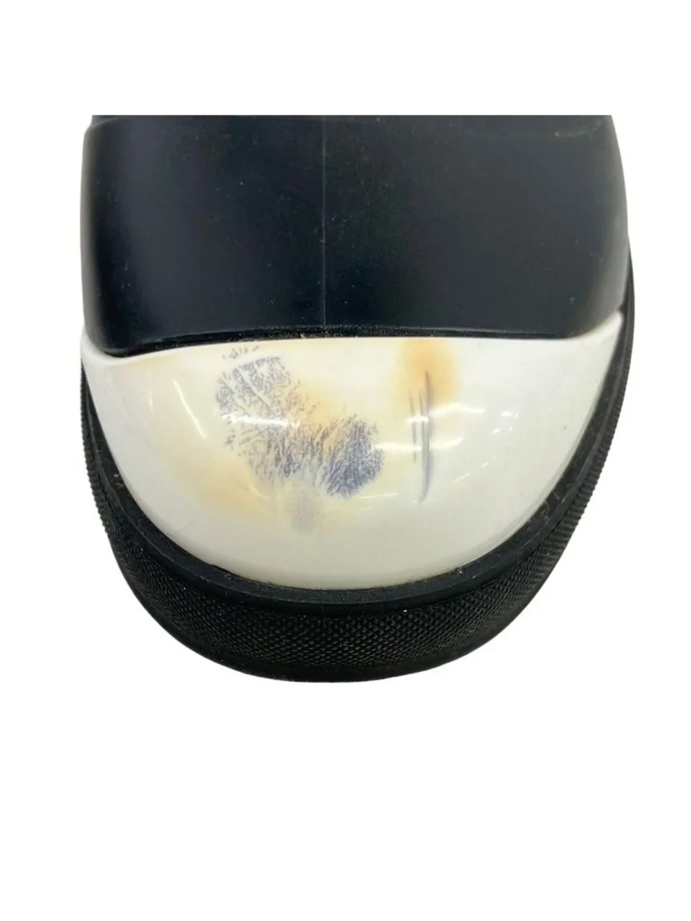 Chanel Rain Boots 36 Black White CC Logo